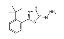 [5-(2-tert-butylphenyl)-1,3,4-thiadiazol-2-yl]hydrazine Structure