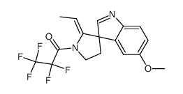 2'-ethylidene-5-methoxy-1'-pentafluoropropionyl-spiro[indole-3,3'-pyrrolidine] Structure