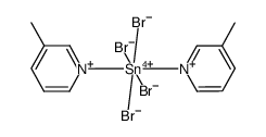 [SnBr4(3-methylpyridine)2] Structure