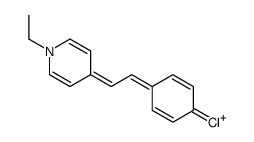 4-[2-(4-chlorophenyl)ethenyl]-1-ethylpyridin-1-ium结构式