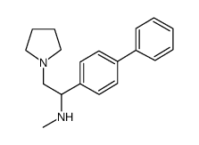 (1-BIPHENYL-4-YL-2-PYRROLIDIN-1-YL-ETHYL)METHYLAMINE structure