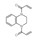 1-(4-prop-2-enoyl-2,3-dihydroquinoxalin-1-yl)prop-2-en-1-one Structure