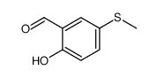 2-hydroxy-5-(methylthio)benzaldehyde Structure