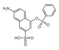 7-Amino-4-[(phenylsulfonyl)oxy]-2-naphthalenesulfonic acid结构式