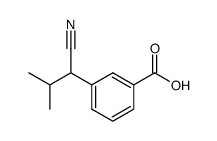 3-(1-cyano-2-methylpropyl)benzoic acid Structure