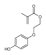 2-(4-hydroxyphenoxy)ethyl 2-methylprop-2-enoate Structure