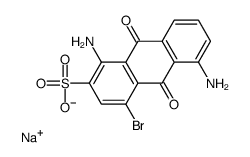 sodium,1,5-diamino-4-bromo-9,10-dioxoanthracene-2-sulfonate Structure