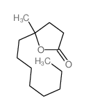 2(3H)-Furanone,dihydro-5-methyl-5-octyl-结构式