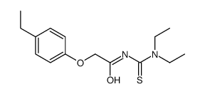 N-(diethylcarbamothioyl)-2-(4-ethylphenoxy)acetamide Structure