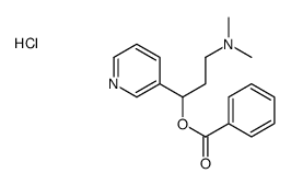 (3-benzoyloxy-3-pyridin-3-ylpropyl)-dimethylazanium,chloride结构式