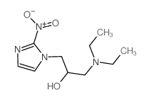 1H-Imidazole-1-ethanol,a-[(diethylamino)methyl]-2-nitro-结构式