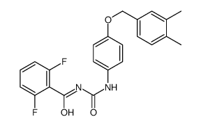 N-[[4-[(3,4-dimethylphenyl)methoxy]phenyl]carbamoyl]-2,6-difluorobenzamide Structure