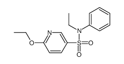 6-ethoxy-N-ethyl-N-phenylpyridine-3-sulfonamide结构式