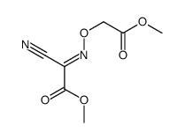 methyl 2-cyano-2-(2-methoxy-2-oxoethoxy)iminoacetate Structure