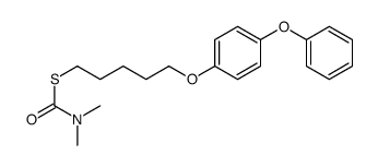 S-[5-(4-phenoxyphenoxy)pentyl] N,N-dimethylcarbamothioate Structure