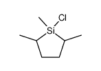 (E,E)-1-Chloro-1,2,5-trimethyl-1-silacyclopentane Structure