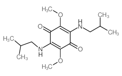 2,5-dimethoxy-3,6-bis(2-methylpropylamino)cyclohexa-2,5-diene-1,4-dione结构式