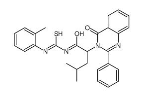 1-(4-Methyl-2-(4-oxo-2-phenyl-3,4-dihydro-3-quinazolinyl)valeryl)-3-(o-tolyl)-2-thiourea结构式
