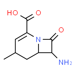 1-Azabicyclo[4.2.0]oct-2-ene-2-carboxylicacid,7-amino-4-methyl-8-oxo-,结构式