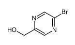 (5-溴吡嗪-2-基)甲醇结构式