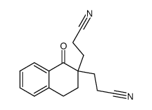 3,3'-(1-oxo-3,4-dihydro-1H-naphthalene-2,2-diyl)-di-propionitrile结构式
