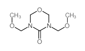 4H-1,3, 5-Oxadiazin-4-one, tetrahydro-3,5-bis (methoxymethyl)- Structure