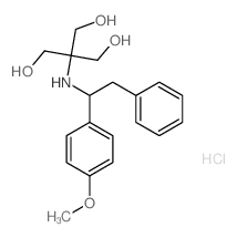 2-(hydroxymethyl)-2-[[1-(4-methoxyphenyl)-2-phenyl-ethyl]amino]propane-1,3-diol结构式