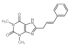 Theophylline, 8-cinnamyl结构式