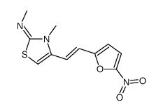 N,3-dimethyl-4-[(Z)-2-(5-nitrofuran-2-yl)ethenyl]-1,3-thiazol-2-imine结构式