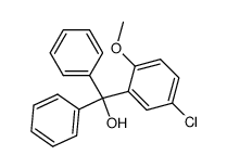 (5-chloro-2-methoxy-phenyl)-diphenyl-methanol结构式