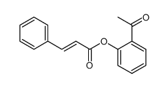 2-acetylphenyl (E)-3-phenylacrylate Structure