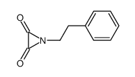 1-phenethylaziridine-2,3-dione Structure