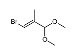 1-bromo-3,3-dimethoxy-2-methylprop-1-ene结构式
