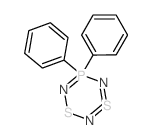 5,5-diphenyl-1λ4,3-dithia-2,4,6-triaza-5λ5-phosphacyclohexa-1,4,6-triene结构式
