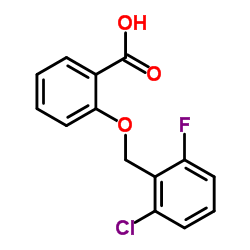 2-[(2-Chloro-6-fluorobenzyl)oxy]benzoic acid结构式