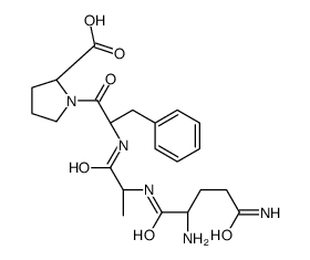 (2S)-1-[(2S)-2-[[(2S)-2-[[(2S)-2,5-diamino-5-oxopentanoyl]amino]propanoyl]amino]-3-phenylpropanoyl]pyrrolidine-2-carboxylic acid Structure