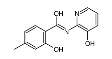 2-hydroxy-N-(3-hydroxypyridin-2-yl)-4-methylbenzamide结构式