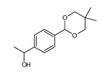 1-[4-(5,5-dimethyl-1,3-dioxan-2-yl)phenyl]ethan-1-ol Structure