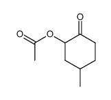 2-Acetoxy-4-methyl-1-cyclohexanone Structure