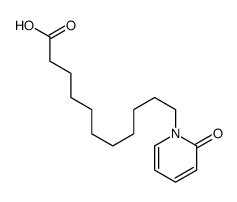 11-(2-oxopyridin-1-yl)undecanoic acid结构式