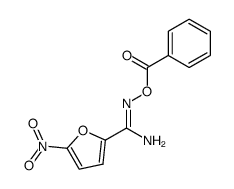 N'-(BENZOYLOXY)-5-NITROFURAN-2-CARBOXIMIDAMIDE Structure