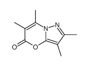 2,3,6,7-tetramethyl-5H-pyrazolo[5,1-b][1,3]oxazin-5-one结构式