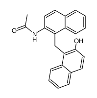 N-[1-(2-hydroxy-[1]naphthylmethyl)-[2]naphthyl]-acetamide Structure