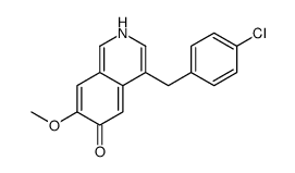 4-[(4-chlorophenyl)methyl]-7-methoxy-2H-isoquinolin-6-one结构式