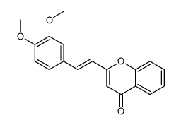 2-[2-(3,4-dimethoxyphenyl)ethenyl]chromen-4-one结构式