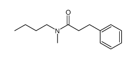 N-butyl-N-methyl-3-phenylpropanamide结构式