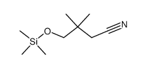 3,3-dimethyl-4-[(trimethylsilyl)oxy]butyronitrile Structure