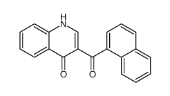 3-(naphthalene-1-carbonyl)-1H-quinolin-4-one Structure