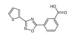3-(3-thiophen-2-yl-1,2,4-oxadiazol-5-yl)benzoic acid结构式