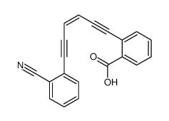 2-[6-(2-cyanophenyl)hex-3-en-1,5-diynyl]benzoic acid结构式